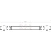Apec Brake Hydraulic Hose Line Rear Right HOS3270