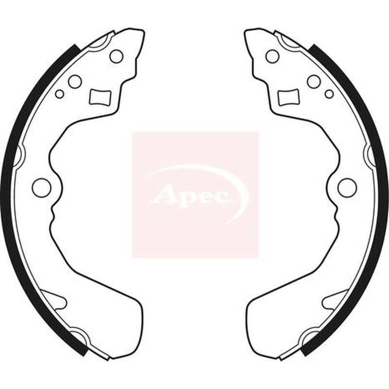 Apec Brake Shoe Set Axle Kit fits Daihatsu Applause 1989-1997 1.6