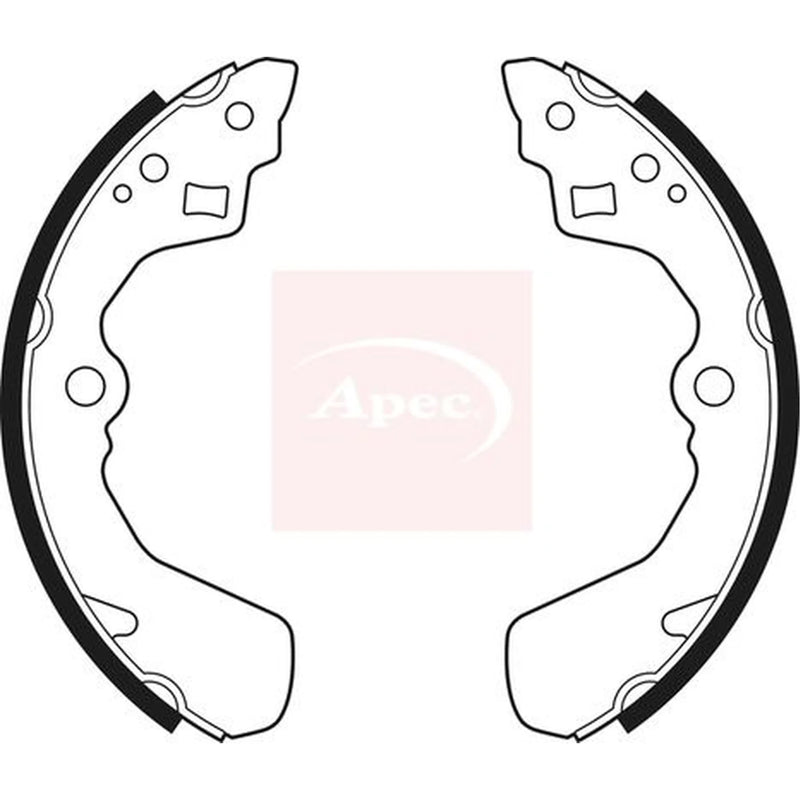 Apec Brake Shoe Set Axle Kit SHU483