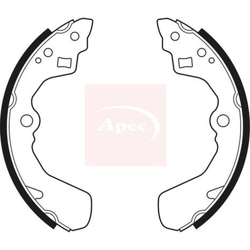 Apec Brake Shoe Set Axle Kit fits Daihatsu Applause 1989-1997 1.6