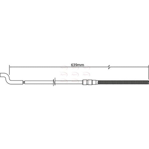 Apec Handbrake Cable Front CAB1154