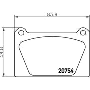 Mintex Front Brake Pad Set fits Reliant Scimitar Roadster 1985-1990