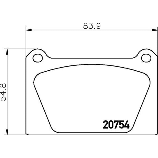 Mintex Front Brake Pad Set fits Reliant Scimitar Roadster 1985-1990