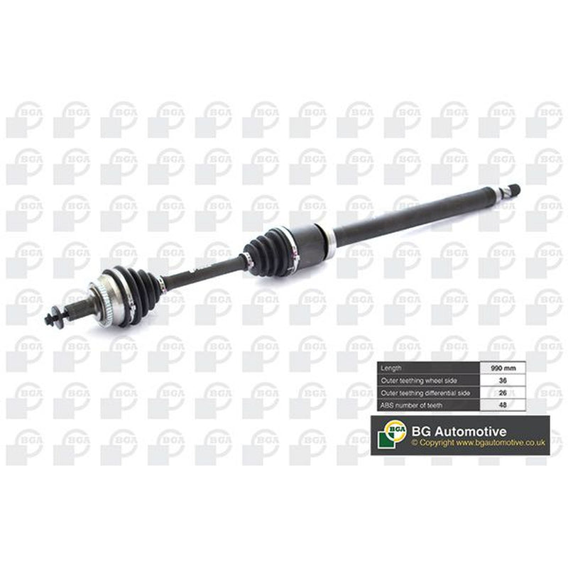 BGA CV Drive Shaft Driveshaft Front Right fits Volvo S60 I 2000-2010 2.0 2.4 2.5