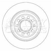 Key Parts Rear Brake Discs & Pads fits Audi A6 C6 2004-2011 2.0 2.4 2.7 2.8 3.0