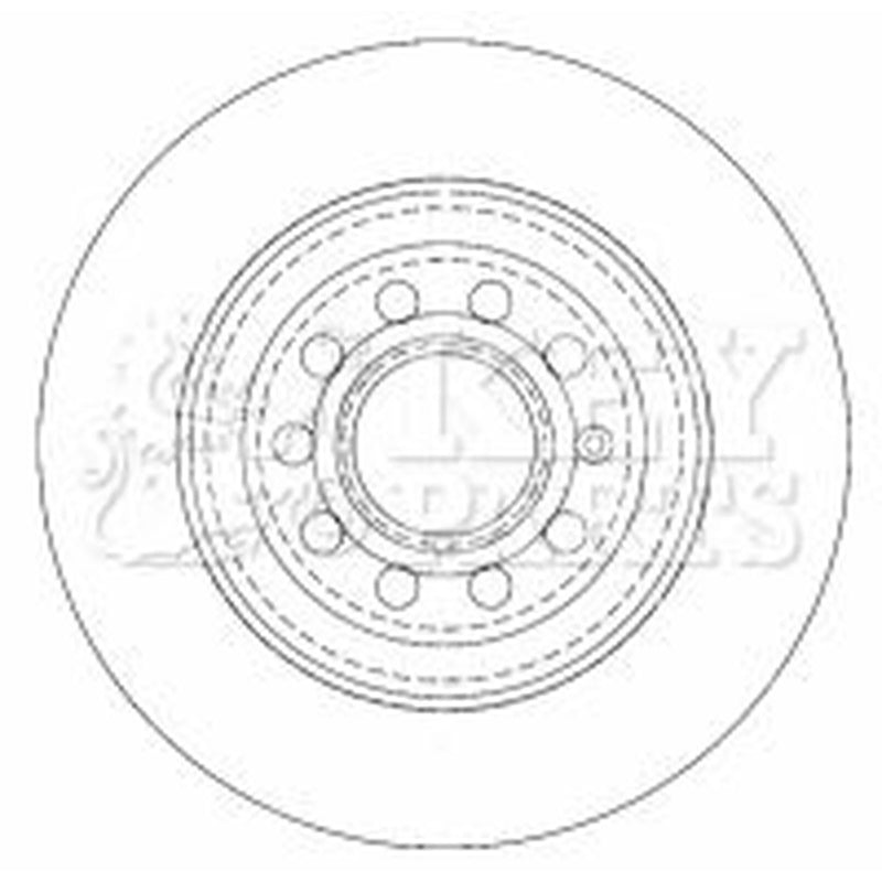 Key Parts Rear Brake Discs & Pads fits Audi A6 C6 2004-2011 2.0 2.4 2.7 2.8 3.0