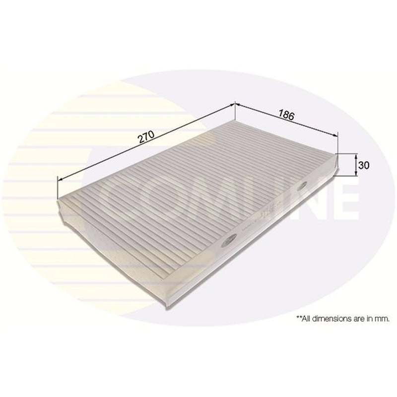 Comline Cabin Air Filter (Pollen Filter) fits Land Rover Discovery III 2004-2009