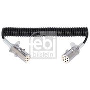 Febi Coiled Cable 7 Connectors 24V PU (Polyurethane) 09705