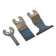 Sealey Multi-Tool Universal Cutting Blade Set 3pc SMTC3 Sealey - Dynamic Drive