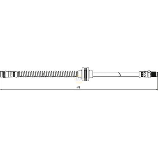 NAPA Brake Hydraulic Hose Line Front NBH1382