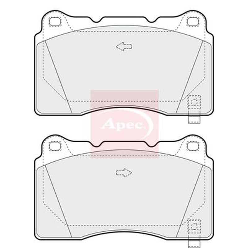 Apec Front Brake Vented Discs & Pads fits Subaru Impreza 2001-2005 2.0