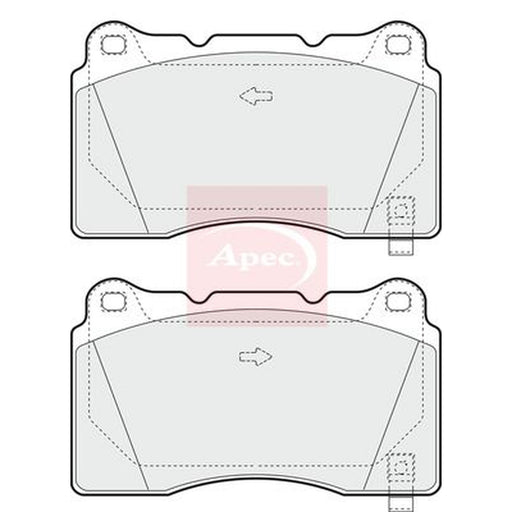 Apec Front Brake Vented Discs & Pads fits Subaru Impreza 2001-2005 2.0