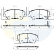 Comline Front & Rear Brake Discs & Pads fits Kia Niro I 2016-2022 1.6