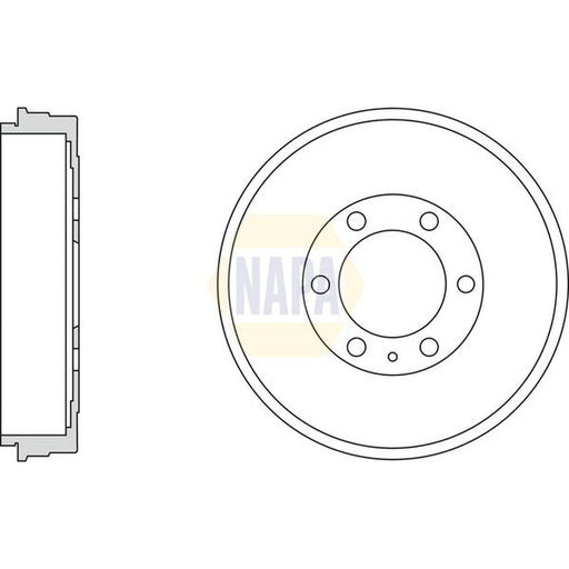 NAPA Brake Drum Assembly Rear fits Isuzu D-Max I Platform/Chassis 2007-2012 3.0