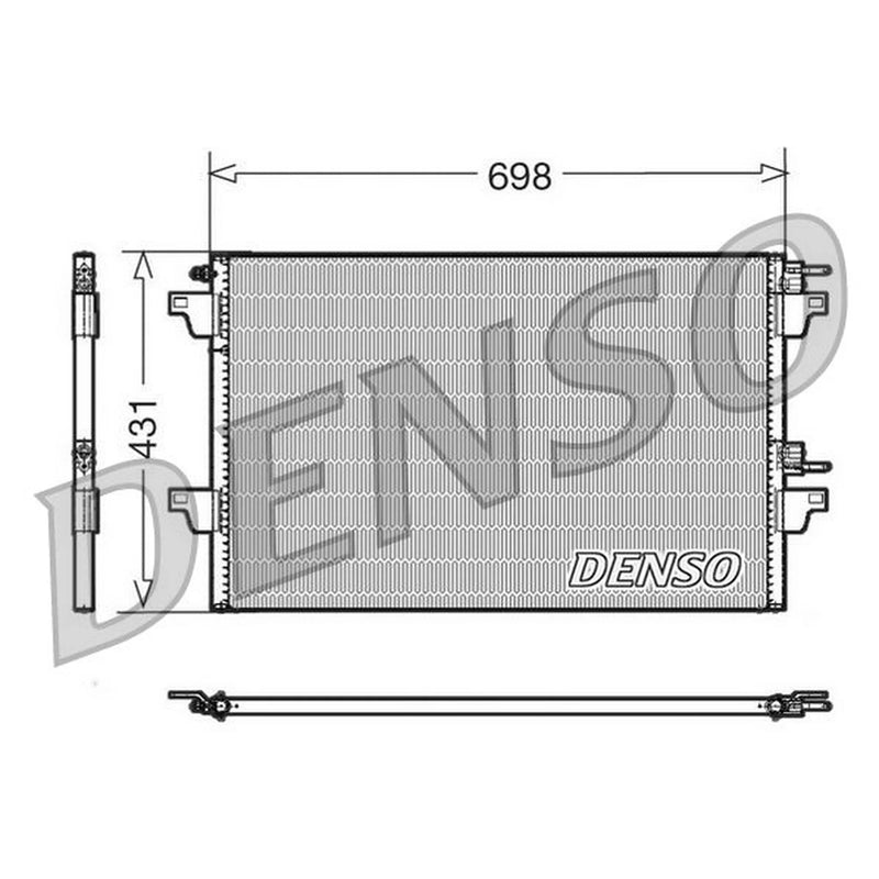 Denso Air Conditioning Condenser fits Renault Espace 1998-2015