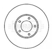 Borg & Beck Front & Rear Brake Discs & Pads fits Jeep Cherokee 2001-2008