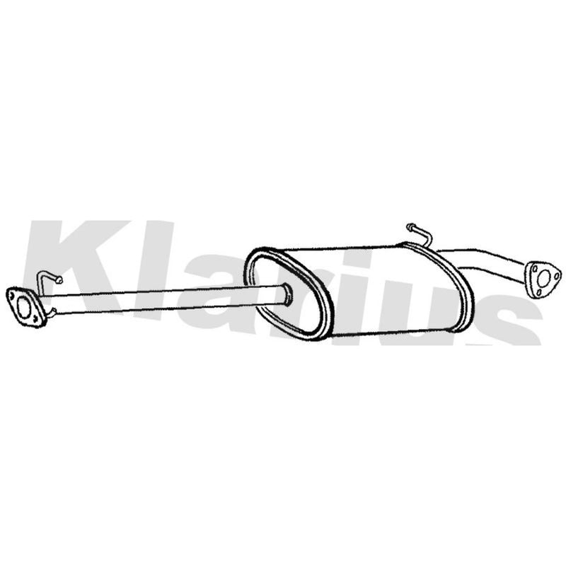 Klarius Box With Centre Pipe Centre fits Land Rover Defender Pick Up 1998-2016