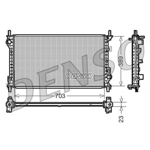 Denso Engine Radiator fits Ford Tourneo Connect 2002-2013 1.8