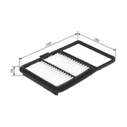 Bosch Engine Air Filter fits Toyota Prius Liftback 2003-2009 1.5