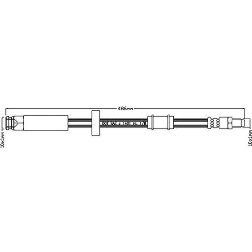 Juratek Brake Hydraulic Hose Line Front fits Citroën Relay I 1994-2002