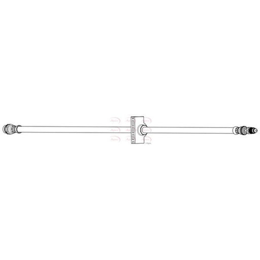 Apec Brake Hydraulic Hose Line Front fits BMW X3 2017-2021