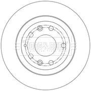 Borg & Beck Front & Rear Brake Discs & Pads fits Mazda CX-3 2015-2018
