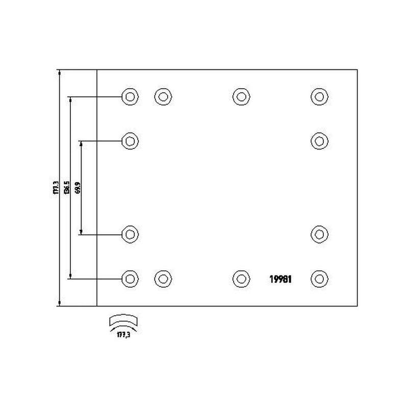Textar Textar Cv Brake Lining Set 1998101 1998101