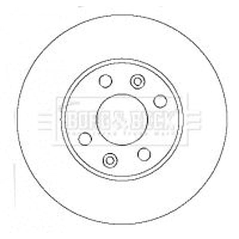 Borg & Beck Front Brake Vented Discs & Pads fits Renault Megane II 2003-2008 1.4