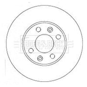 Borg & Beck Front & Rear Brake Discs & Pads fits Renault Megane II 2003-2008 1.4