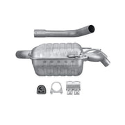 Hella End Silencer Rear fits Mercedes-Benz 124 1992-1993 124.061