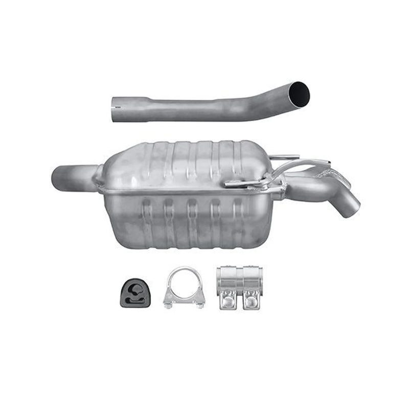 Hella End Silencer Rear fits Mercedes-Benz 124 1992-1993 124.061