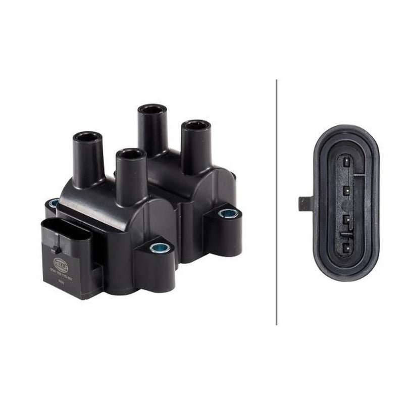 Hella Ignition Coil Pack fits Dacia Dokker 2012-2015 1.6