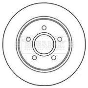 Borg & Beck Front & Rear Brake Discs & Pads fits Ford Focus III Turnier
