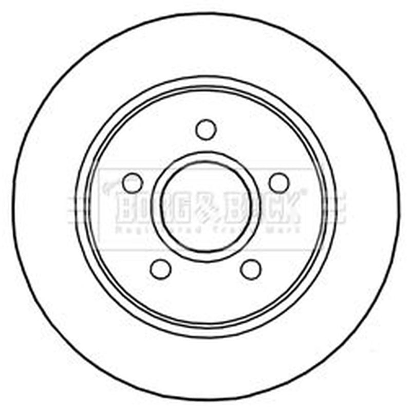 Borg & Beck Front & Rear Brake Discs & Pads fits Ford Focus III 2012-2017 2.0