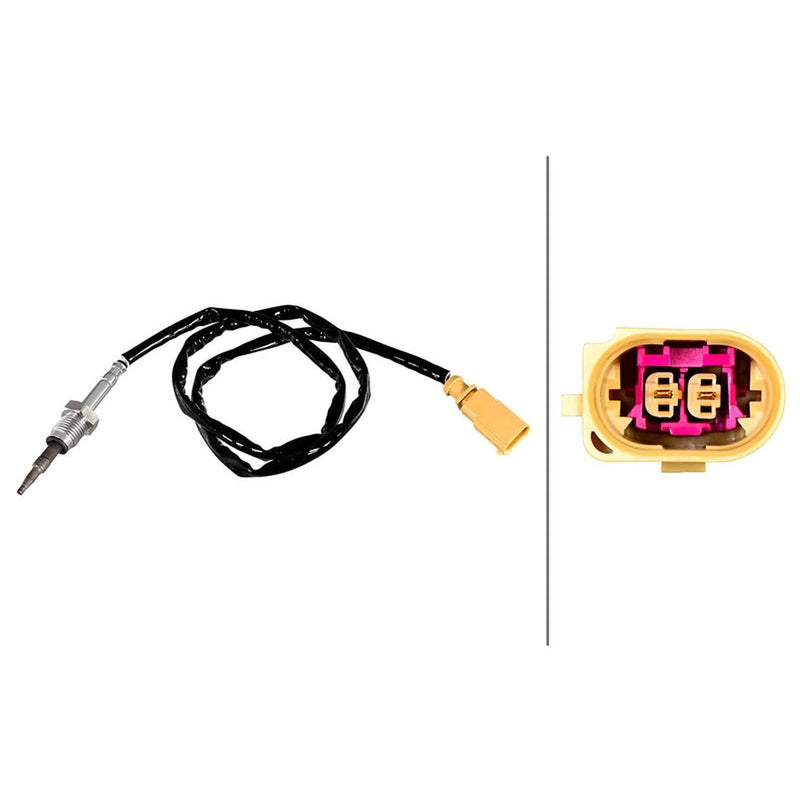Hella Exhaust Gas Temperature Sensor after soot particul fits Audi A4 Allroad B9