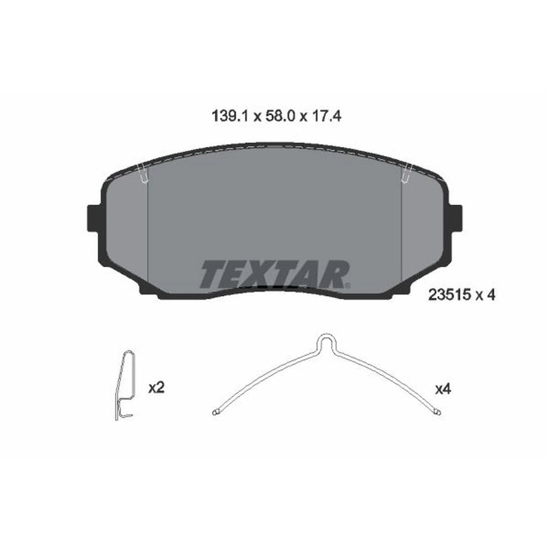 Textar Front Brake Pad Set 2351503