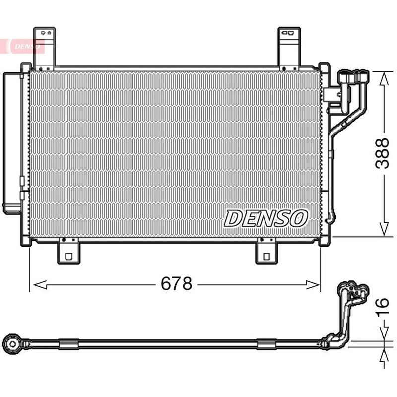 Denso Air Conditioning Condenser fits Mazda CX-5 2011-2024 2.0 2.2 2.5