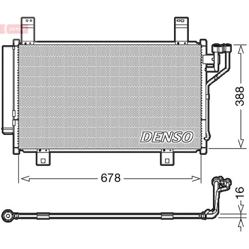 Denso Air Conditioning Condenser fits Mazda CX-5 2011-2024 2.0 2.2 2.5
