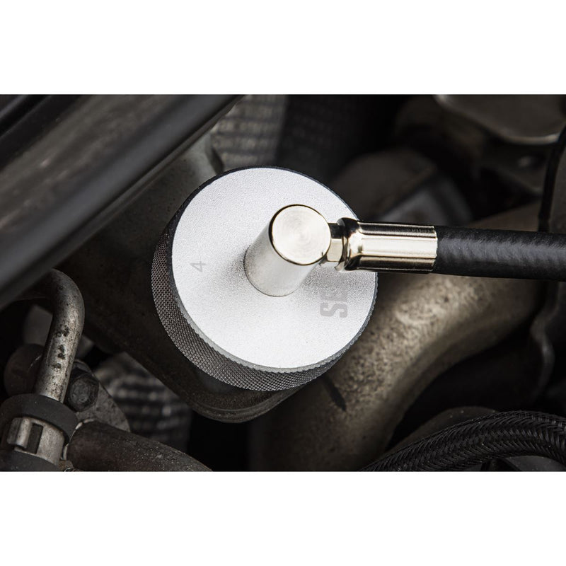 Sealey Brake Pressure Bleeder Cap 45mm & Connector With Hose 90 VS0204C4 Sealey - Dynamic Drive
