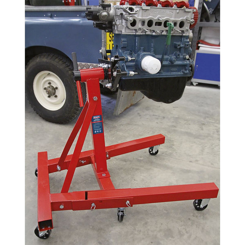 Sealey Folding Engine Stand 900kg ES900F Sealey - Dynamic Drive