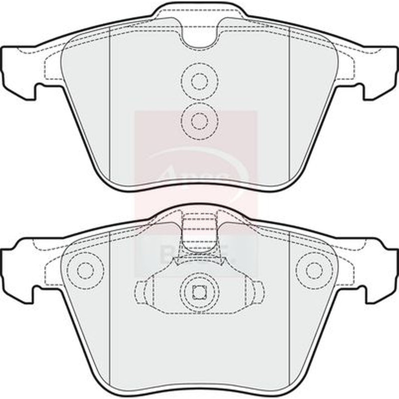 Apec Front & Rear Pads fits Volvo V70 2005-2008