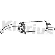 Klarius Box With Tail Pipe Rear fits Fiat Bravo II 2007-2014 1.6 1.9