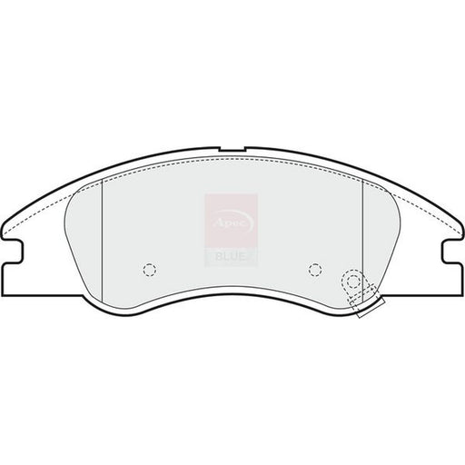 Apec Front Brake Pad Set fits Kia Cerato I 2004-2009 1.5 1.6 2.0