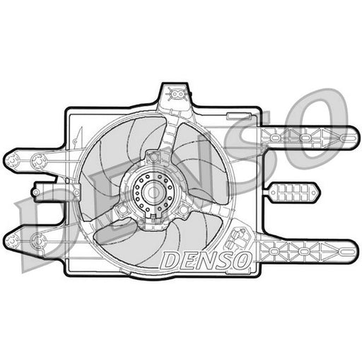 Denso Engine Cooling Fan fits Fiat Punto 1993-1999 1.2