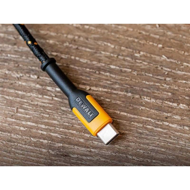 Dewalt Telecoms USB A to USB C Reinforced Charging Cable 3m (10ft) DEWALT Telecoms - Dynamic Drive