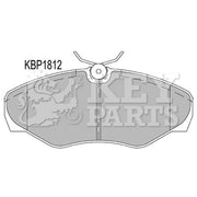 Key Parts 4 x Front Brake Pad Set fits Nissan Primastar 2001-2006 1.9 2.0 2.5