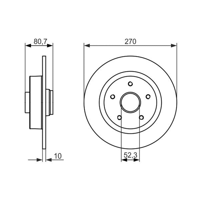 Bosch Front & Rear Brake Discs & Pads fits Renault Scénic II 2005-2008 2.0