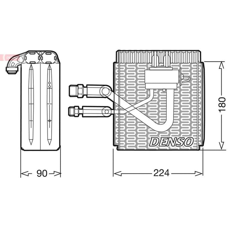 Denso Air Conditioning Evaporator fits Fiat Barchetta 1995-2005 1.8
