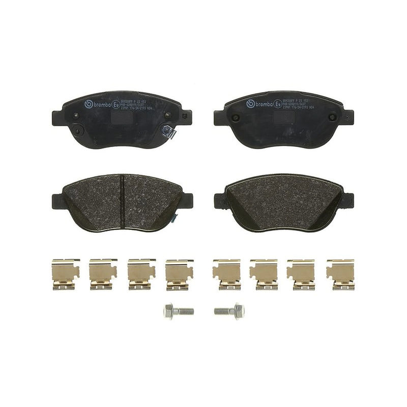 Brembo Front & Rear Pads fits Fiat 500L 2012-2018 0.9 1.3 1.4 1.6