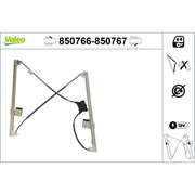 Valeo Electric Window Regulator Lifter Left Front 850766
